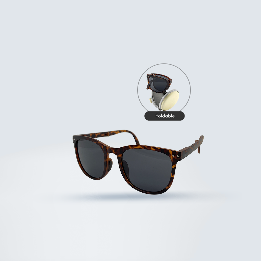 Foldable Adult Sunglasses (Leopard)