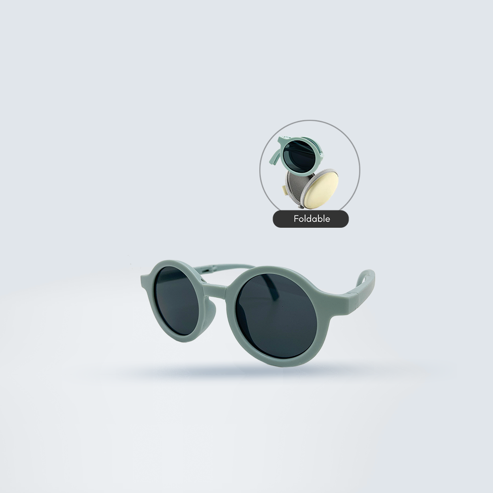 Foldable Kids Sunglasses (Blue)