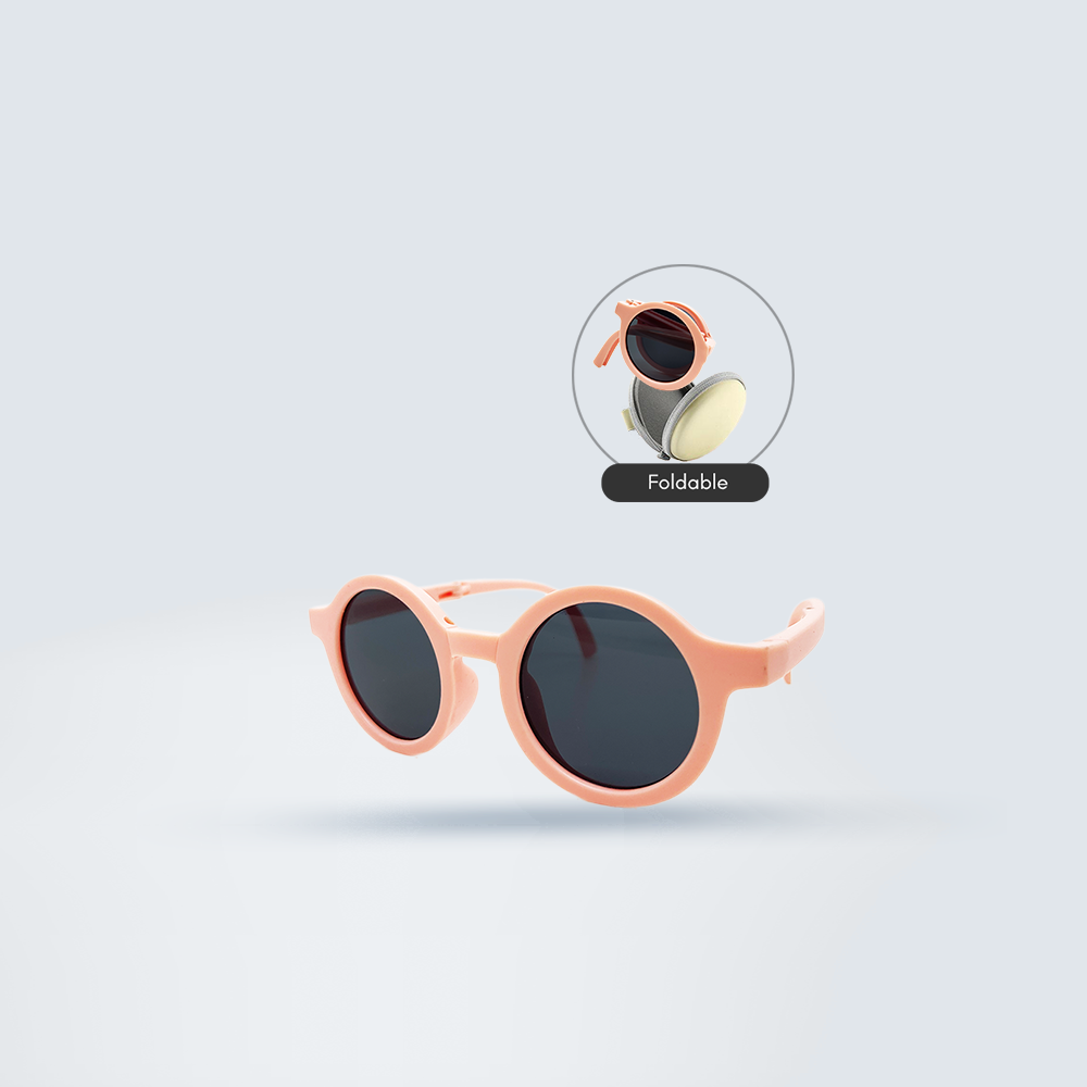 Foldable Kids Sunglasses (Pink)