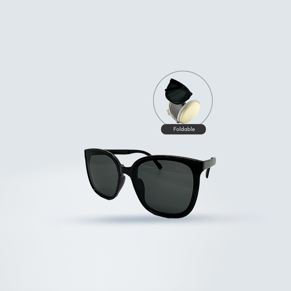 Foldable Youth Sunglasses (Black)