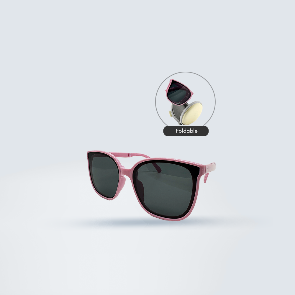 Foldable Youth Sunglasses (Pink)