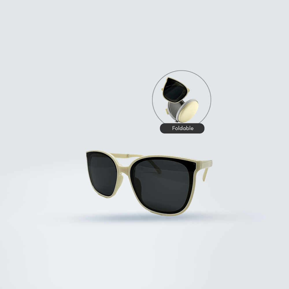 Foldable Youth Sunglasses (White)